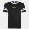 Youth V-Neck Jersey with Striped Sleeves Thumbnail